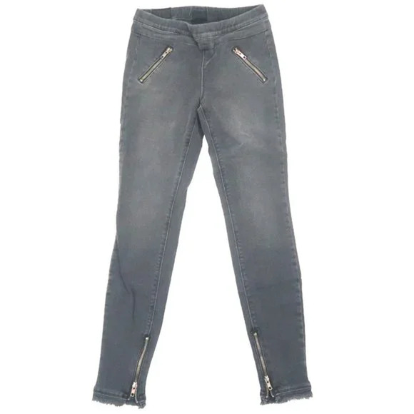 RtA Road to Awe Mila Ankle Zip Frayed Hem Denim Jegging Jeans Size XS NWT $259 - Picture 1 of 11